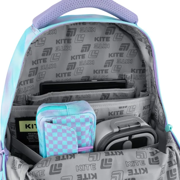 Рюкзак школьный подростковый Kite Education teens 8001M-2 фиолетовый (K25-8001M-2) - Фото 12