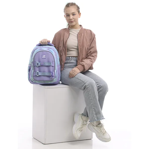 Рюкзак школьный подростковый Kite Education teens 8001M-2 фиолетовый (K25-8001M-2) - Фото 16