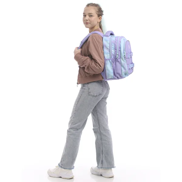 Рюкзак школьный подростковый Kite Education teens 8001M-2 фиолетовый (K25-8001M-2) - Фото 17
