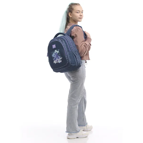 Рюкзак шкільний підлітковий Kite Education teens 8001M-3 темно-сірий (K25-8001M-3) - Фото 14