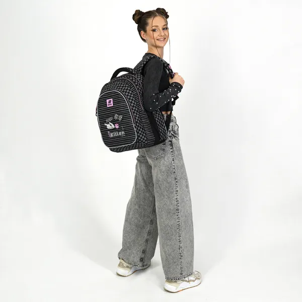 Рюкзак школьный подростковый Kite Education teens 8001L-2 черный (K25-8001L-2) - Фото 15