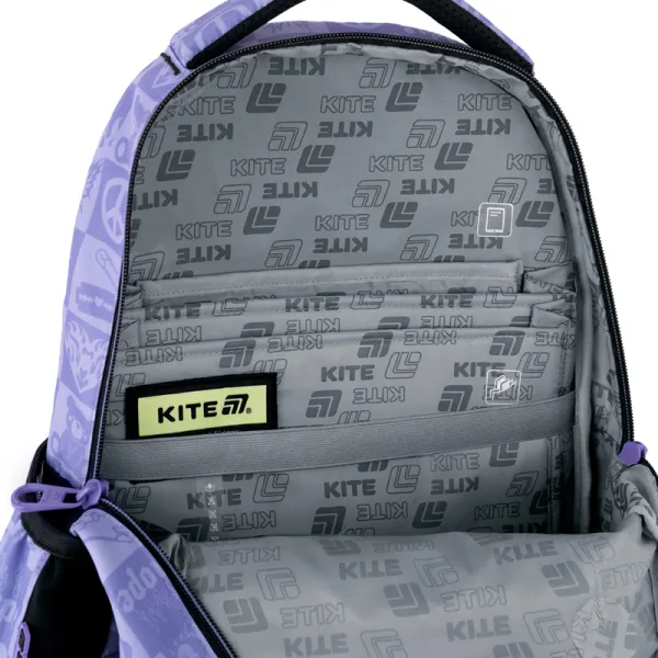 Рюкзак шкільний підлітковий Kite Education teens 905M-3 фіолетовий (K25-905M-3) - Фото 11