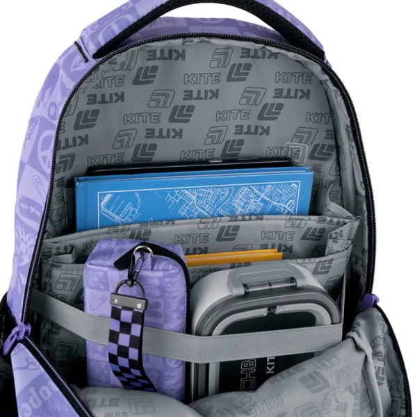 Рюкзак шкільний підлітковий Kite Education teens 905M-3 фіолетовий (K25-905M-3) - Фото 12