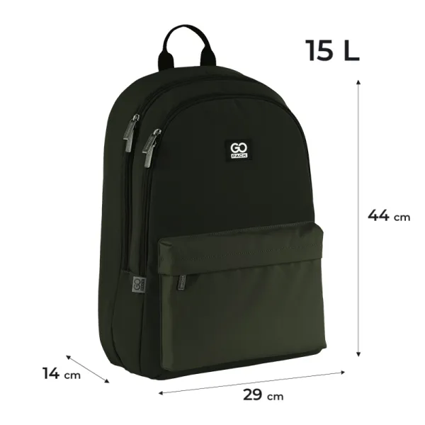 Рюкзак шкільний підлітковий GoPack Education Teens 140 хакі (GO25-140L-4) - Фото 1