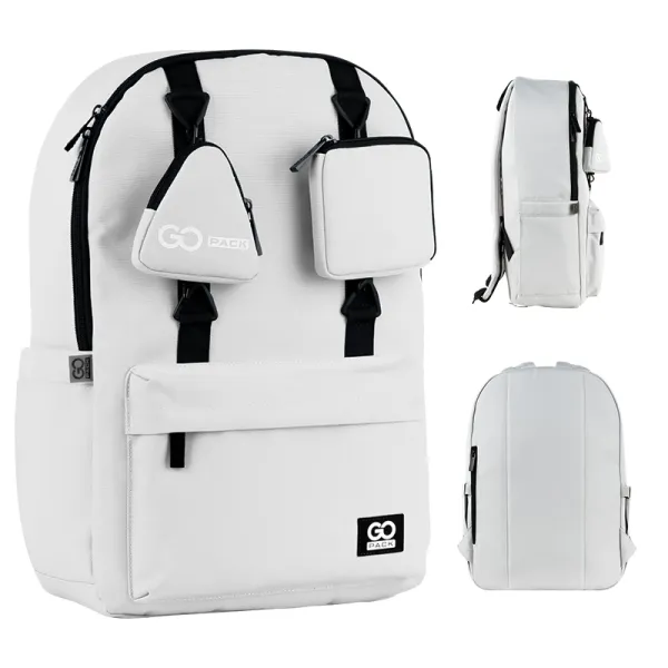 Рюкзак шкільний підлітковий GoPack Education Teens 178 сірий (GO25-178L-2) - Фото 3