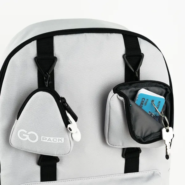 Рюкзак шкільний підлітковий GoPack Education Teens 178 сірий (GO25-178L-2) - Фото 10