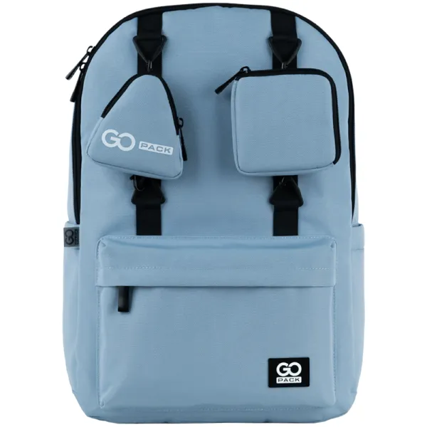 Рюкзак шкільний підлітковий GoPack Education Teens 178 сіро-блакитний (GO25-178L-3) - Фото 2