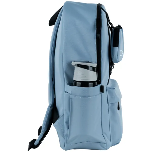 Рюкзак шкільний підлітковий GoPack Education Teens 178 сіро-блакитний (GO25-178L-3) - Фото 5