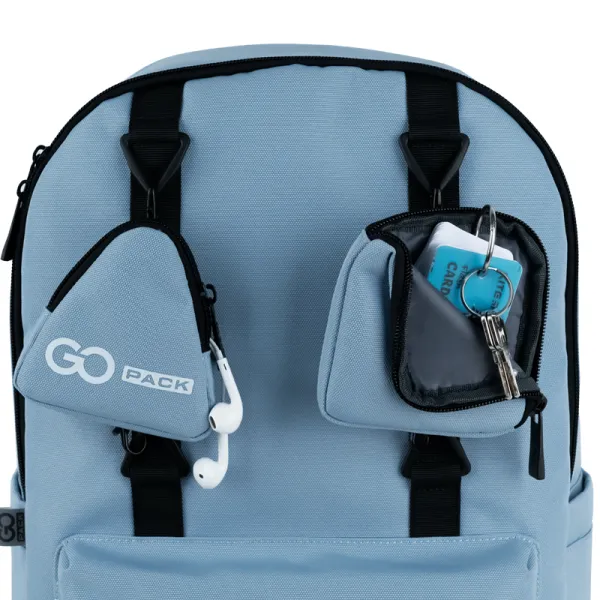 Рюкзак шкільний підлітковий GoPack Education Teens 178 сіро-блакитний (GO25-178L-3) - Фото 10