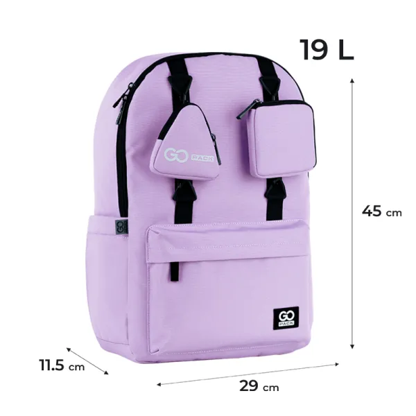Рюкзак шкільний підлітковий GoPack Education Teens 178 фіолетовий (GO25-178L-4) - Фото 1
