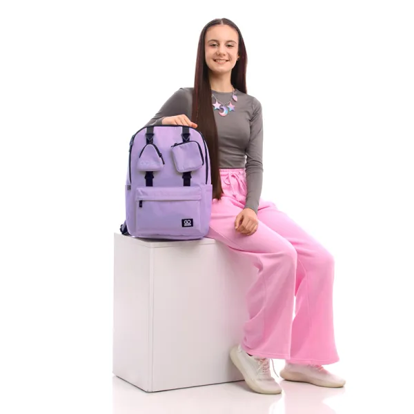 Рюкзак шкільний підлітковий GoPack Education Teens 178 фіолетовий (GO25-178L-4) - Фото 17