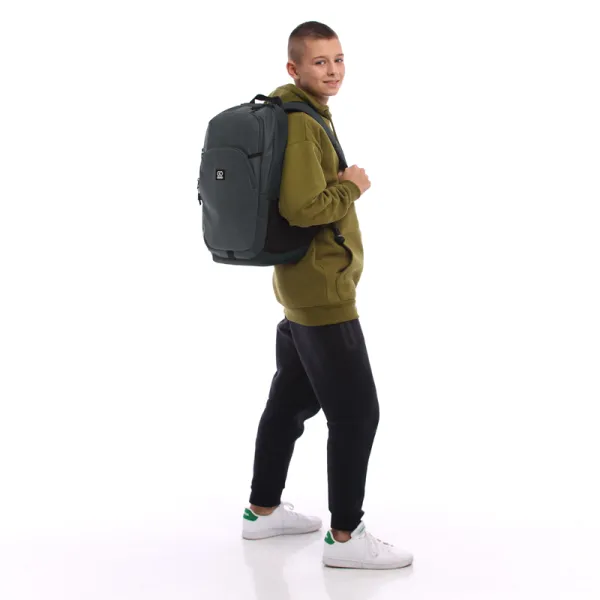 Рюкзак шкільний підлітковий GoPack Education Teens 185 темно-сірий (GO25-185L-1) - Фото 11