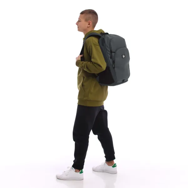 Рюкзак шкільний підлітковий GoPack Education Teens 185 темно-сірий (GO25-185L-1) - Фото 14