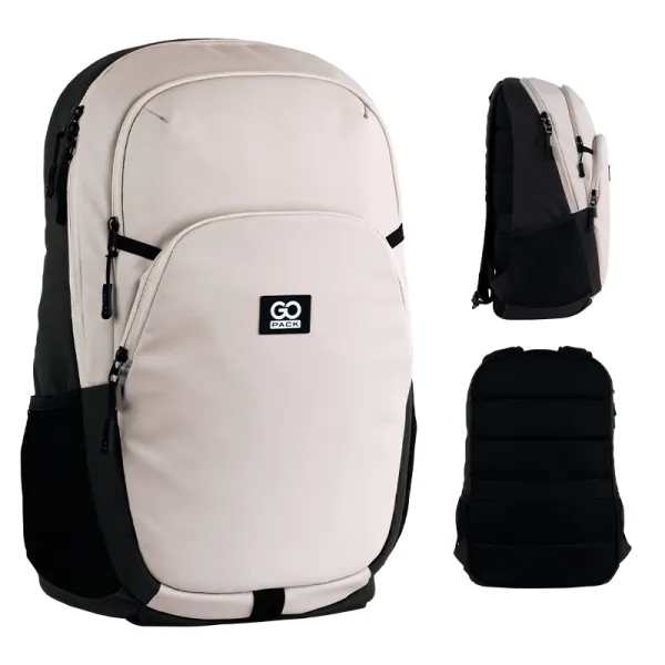 Рюкзак шкільний підлітковий GoPack Education Teens 185 бежевий (GO25-185L-3) - Фото 1