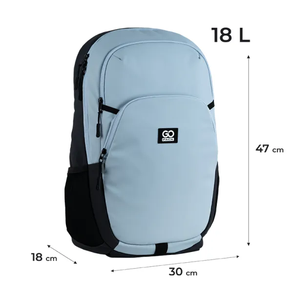 Рюкзак шкільний підлітковий GoPack Education Teens 185 блакитний (GO25-185L-4) - Фото 1