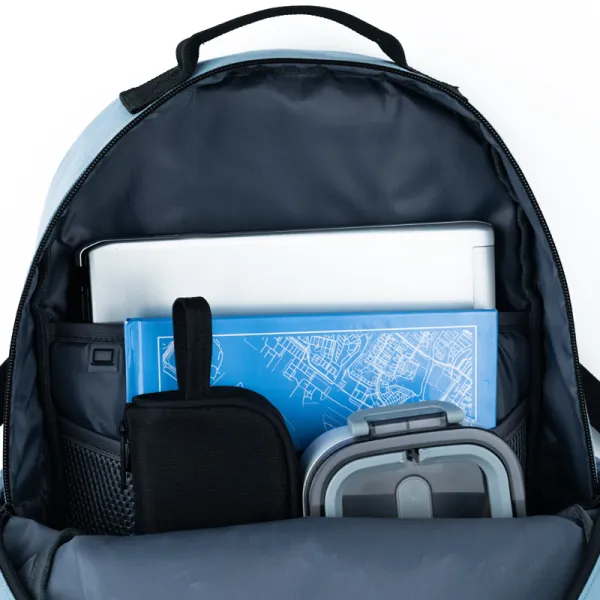 Рюкзак шкільний підлітковий GoPack Education Teens 186 блакитний (GO25-186L-2) - Фото 11