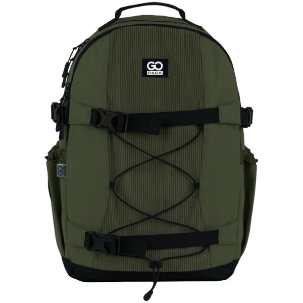 Рюкзак шкільний підлітковий GoPack Education Teens 186 хакі (GO25-186L-3) - Фото 2