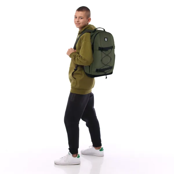 Рюкзак шкільний підлітковий GoPack Education Teens 186 хакі (GO25-186L-3) - Фото 12