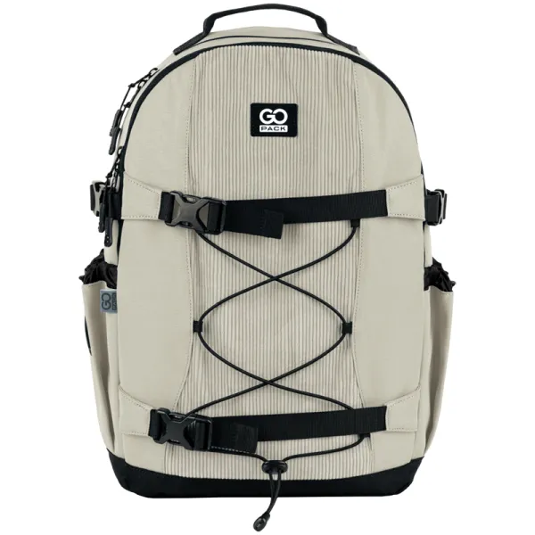 Рюкзак шкільний підлітковий GoPack Education Teens 186 бежевий (GO25-186L-4) - Фото 2