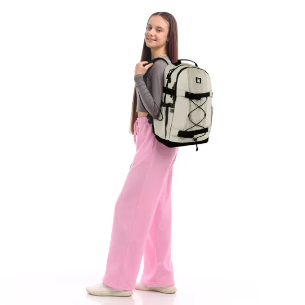 Рюкзак шкільний підлітковий GoPack Education Teens 186 бежевий (GO25-186L-4) - Фото 12