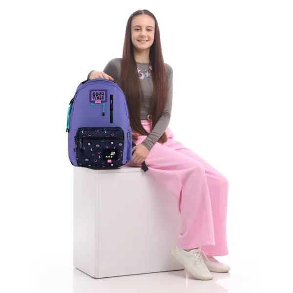 Рюкзак шкільний підлітковий Kite Education teens 949L-2 синій (K25-949L-2) - Фото 20