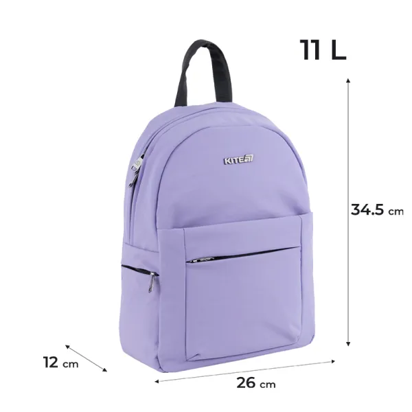 Рюкзак шкільний підлітковий Kite Education teens 1020S-2 бузковий (K25-1020S-2) - Фото 1