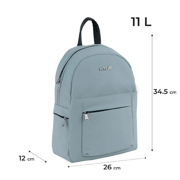 Рюкзак шкільний підлітковий Kite Education teens 1020S-3 сірий (K25-1020S-3) - Фото 1