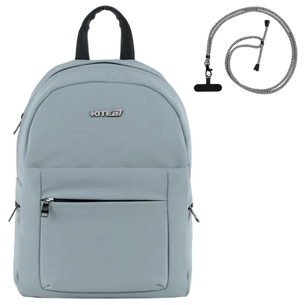 Рюкзак шкільний підлітковий Kite Education teens 1020S-3 сірий (K25-1020S-3) - Фото 2