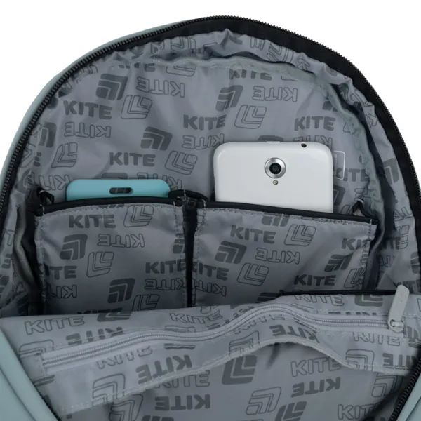 Рюкзак шкільний підлітковий Kite Education teens 1020S-3 сірий (K25-1020S-3) - Фото 9