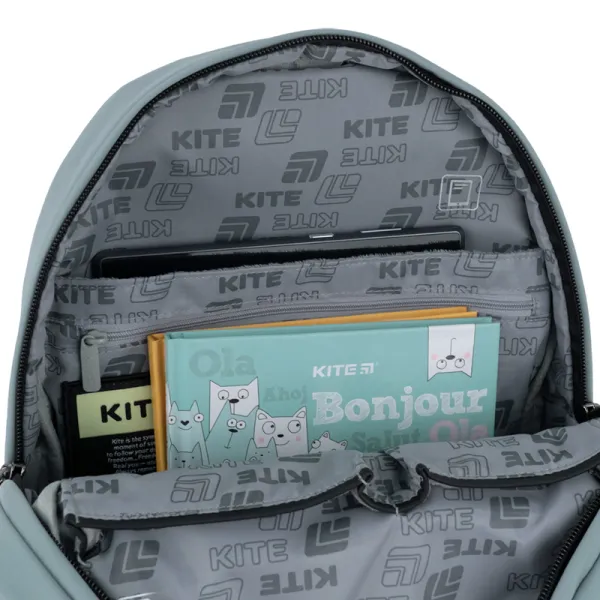 Рюкзак шкільний підлітковий Kite Education teens 1020S-3 сірий (K25-1020S-3) - Фото 11