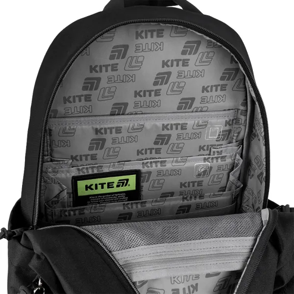 Рюкзак шкільний підлітковий Kite Education teens 2575M-2 чорний (K25-2575M-2) - Фото 11