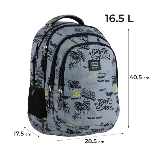 Рюкзак шкільний підлітковий GoPack Teens 162M-4 (GO25-162M-4) - Фото 1