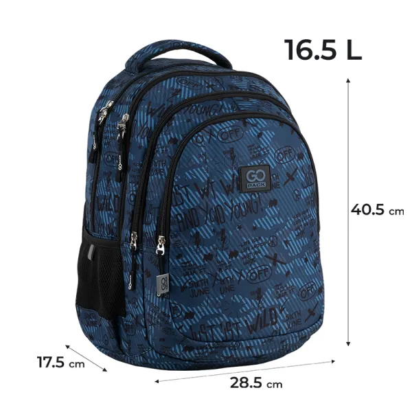 Рюкзак шкільний підлітковий GoPack Teens 162M-5 (GO25-162M-5) - Фото 1
