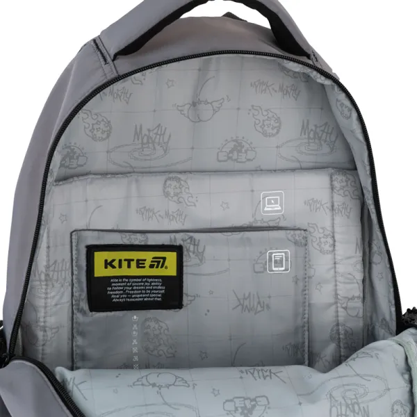 Рюкзак шкільний підлітковий Kite Education teens 2597L RM сірий (RM25-2597L) - Фото 13