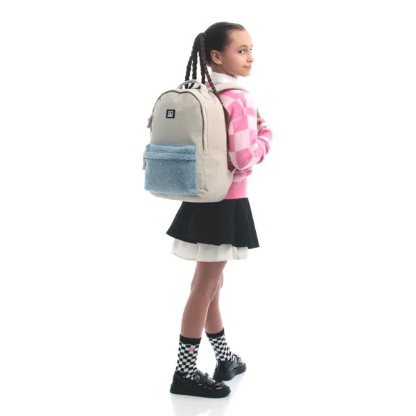 Рюкзак шкільний підлітковий GoPack Education Teens 147 бежевий (GO25-147M-1) - Фото 11