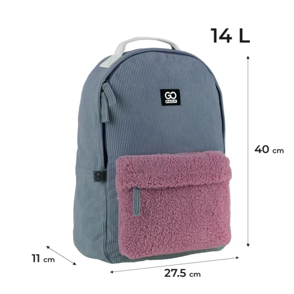 Рюкзак шкільний підлітковий GoPack Education Teens 147 темно-сірий (GO25-147M-3) - Фото 1
