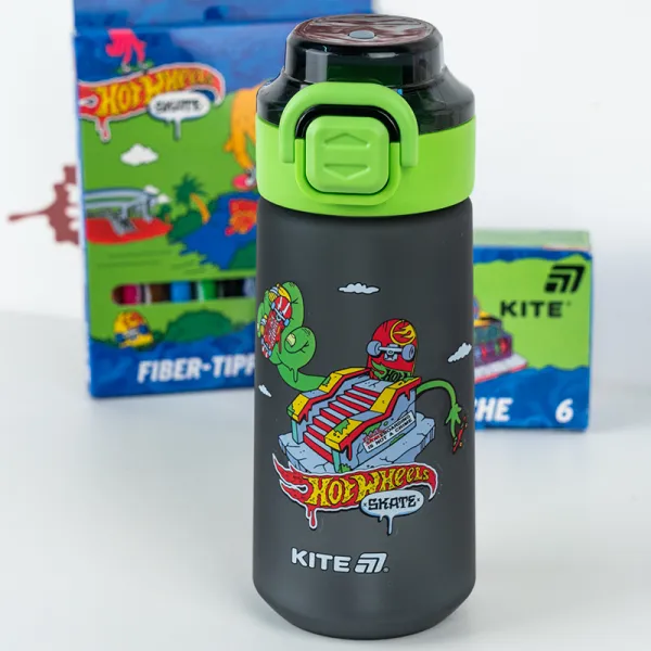 Пляшечка для води дитяча Kite 560 мл тританова HW (HW25-1213) - Фото 6