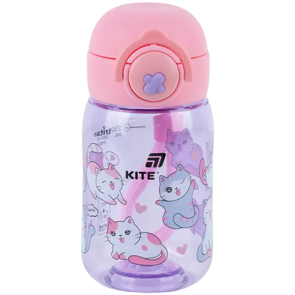 Пляшечка для води дитяча Kite 360 ??мл тританова Cats (K25-1235-1)
