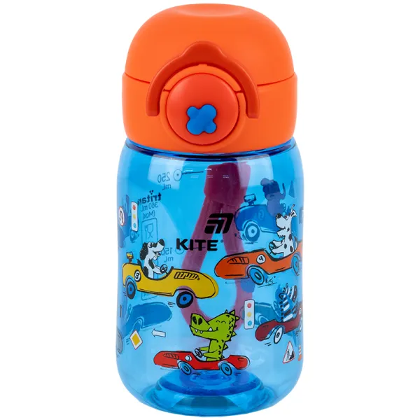 Пляшечка для води дитяча Kite 360 ??мл тританова Cars (K25-1235-2) - Фото 4