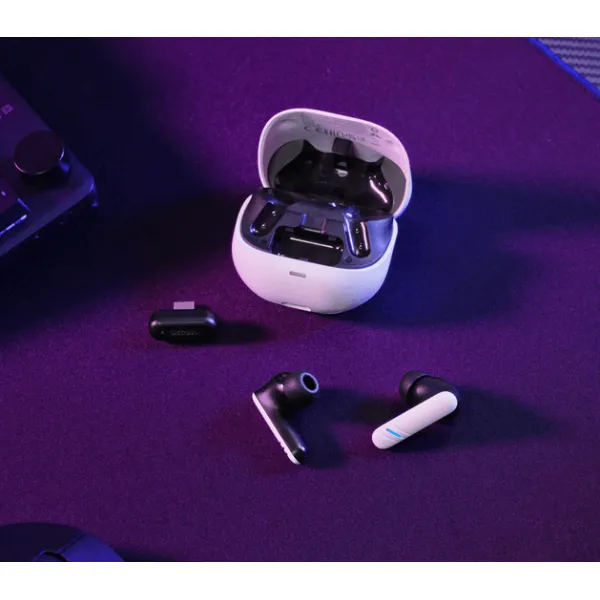 Наушники беспроводные BT 5.3 TWS GTX 409 Oxxie Earbuds, ENC, SBC, Mic, белые Trust (25478_TRUST) - Фото 1
