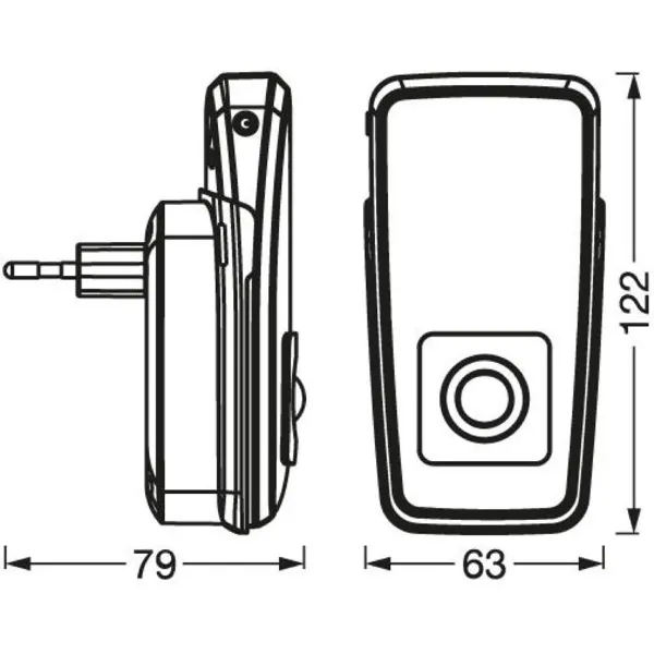 Светильник ночник с аккумулятором 2Вт, 250мАч, 3000К 10лм, белый Lunetta Torch Inductive Ledvance (4058075759404) - Фото 2