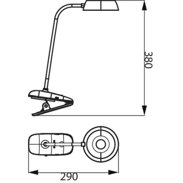 Лампа настольная с аккумулятором 3Вт, 1200мАч, 4000K, USB-A, розовая Donutclip Philips (929003179627) - Фото 3