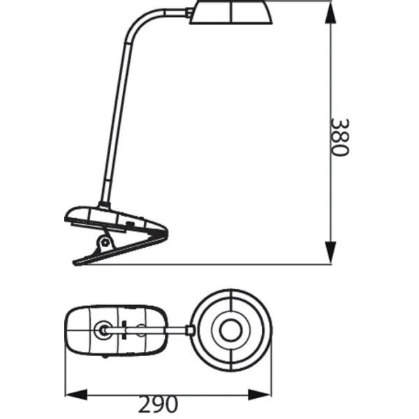 Лампа настольная с аккумулятором 3Вт, 1200мАч, 4000K, USB-A, белая Donutclip Philips (929003179727) - Фото 3
