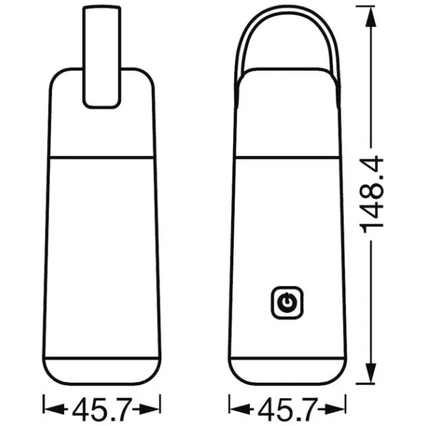 Светильник с аккумулятором 0.5 Вт, 500мАч, 3000К, 4000K, 25Лм, USB-A, белый Nightlux Lantern Powerbank Ledvance (4058075570207) - Фото 5
