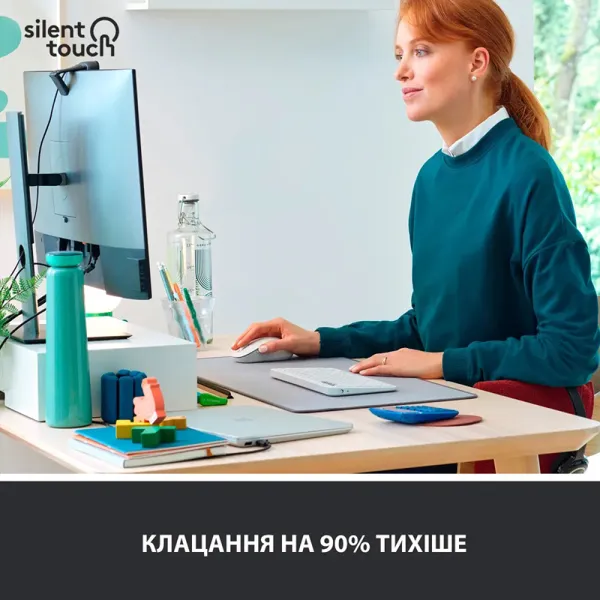 Мышь беспроводная M650 L Signature, белая Logitech (910-006238) - Фото 4
