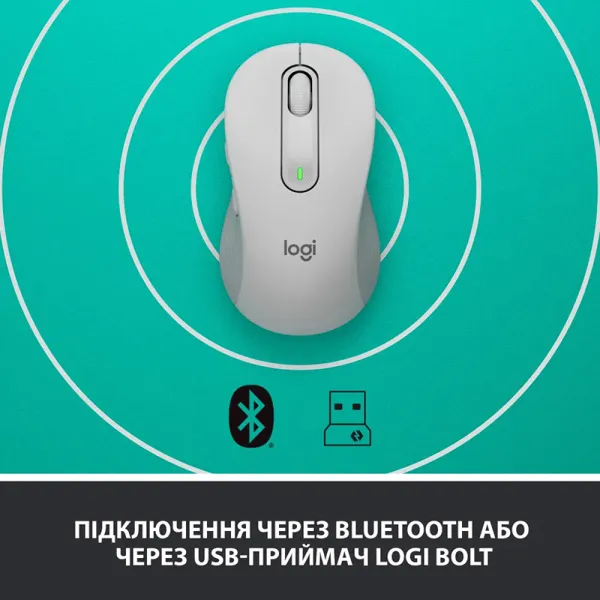 Мышь беспроводная M650 L Signature, белая Logitech (910-006238) - Фото 7