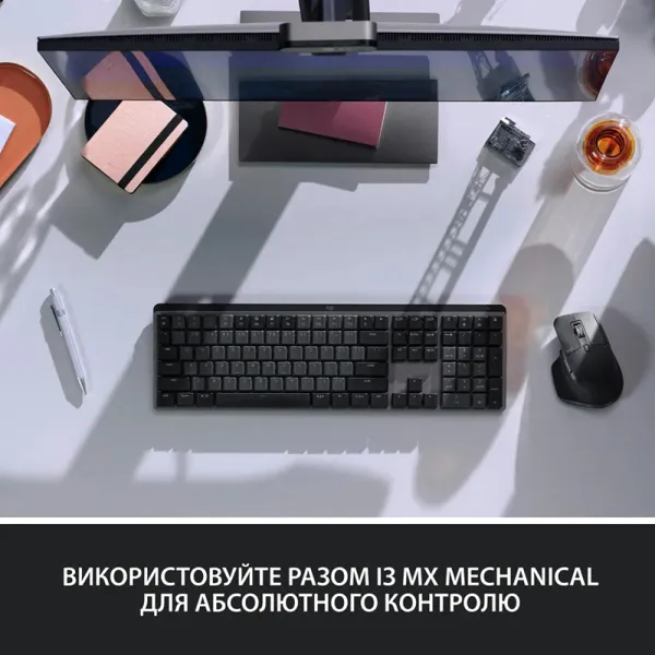 Миша бездротова MX Master 3S Performance, графітова Logitech (910-006559) - Фото 4