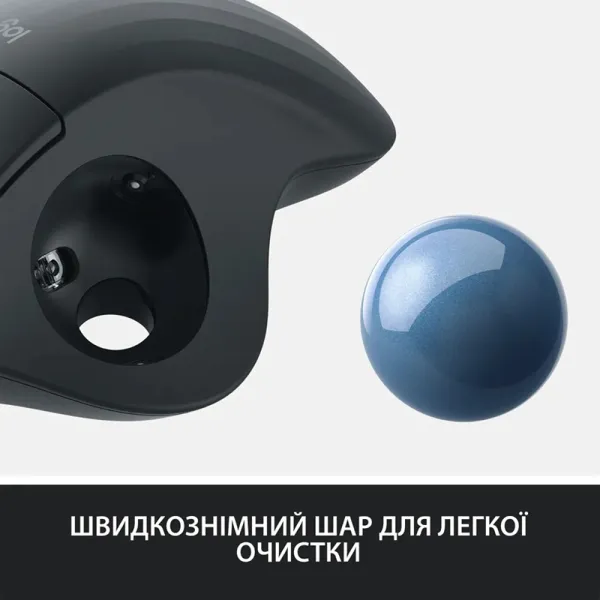 Мышь беспроводная Ergo M575 for Business Trackball, графитовая Logitech (910-006221) - Фото 7