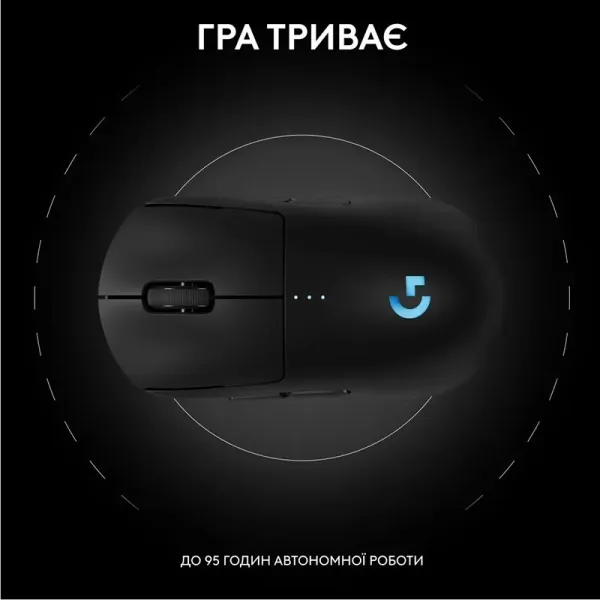 Мышь беспроводная G Pro 2 Lightspeed, чёрная Logitech (910-007295) - Фото 3