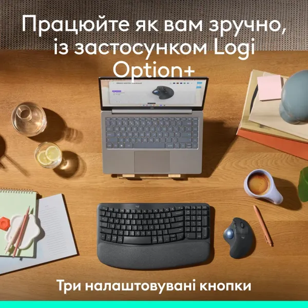 Мышь беспроводная Ergo M575S Trackball, графитовая Logitech (910-007029) - Фото 6